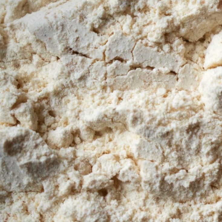 Piperine 95% black pepper extract, a pale cream fine powder, close up